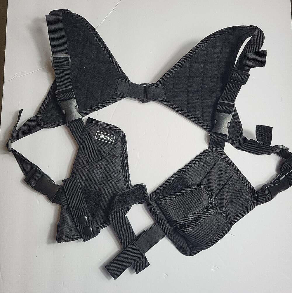 2A4Life Shoulder Holster Pistol Handgun With Clip Holder Hook & Loop Concealment